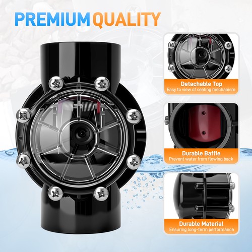 Check Valve 2 Inch to 2.5 Inch 180 Degree Replacement for Jandy 7305 Pool & Spa - Picture 5 of 7