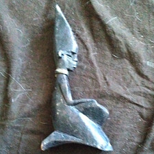 Metall-Dekofigur Figur in Grau   Deko Figur f...