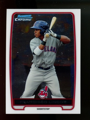 #ad 2012 Bowman Chrome Prospects Francisco Lindor #BCP3 Cleveland Indians $2.50