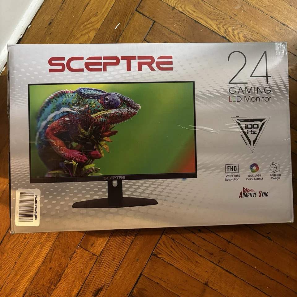 Monitor para jogos LED 1080P profissional fino 24 polegadas 2X HDMI VGA embutido - Imagem 3 de 4