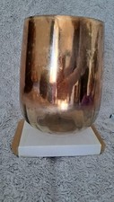Brown & Gold Effect Vase