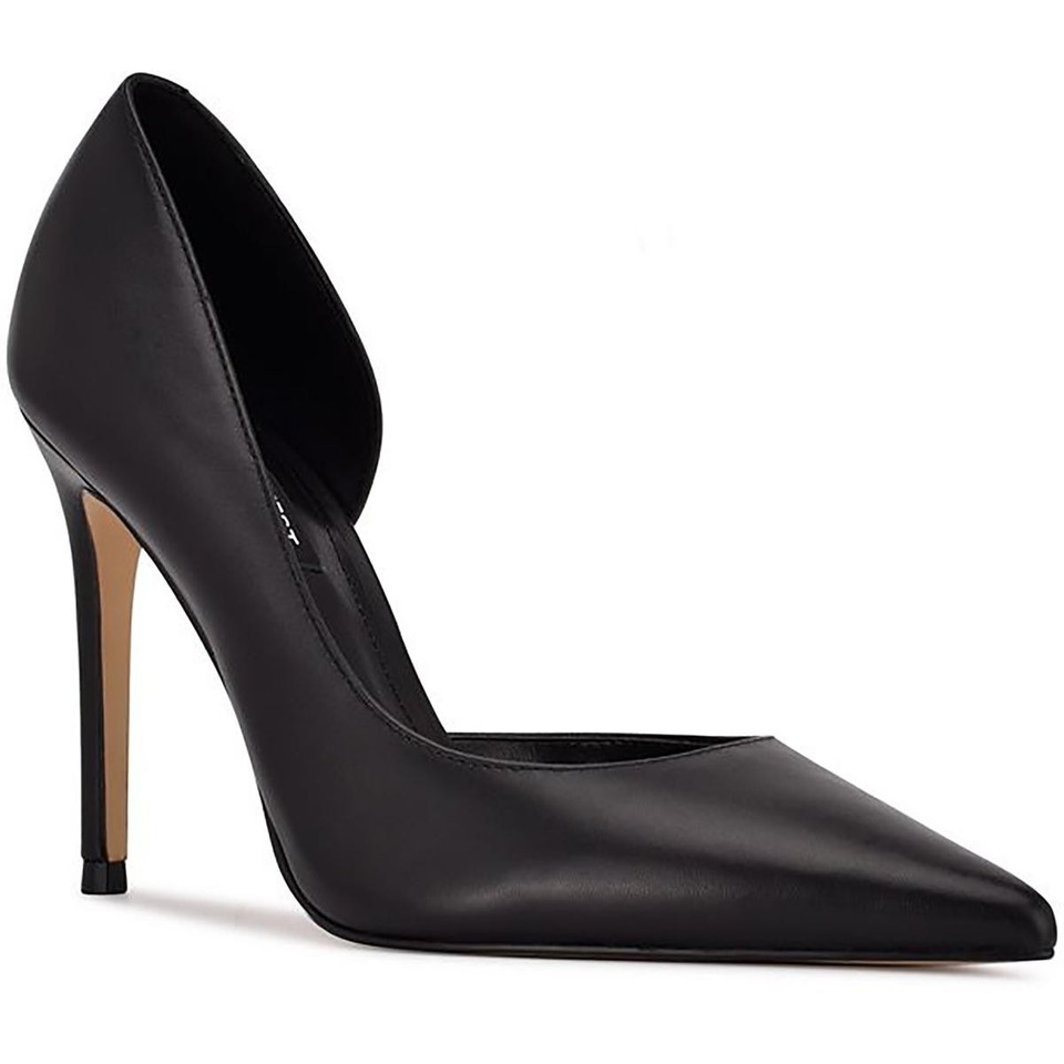Nine West Women's Mcfally Leather Pump Black Size 10 M