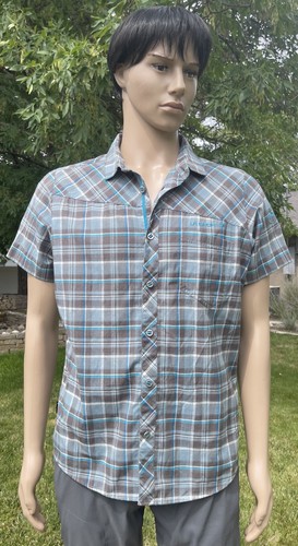 LA SPORTIVA pinnacle shirt no iron button down odor resistant lightweight mens S - Picture 5 of 17