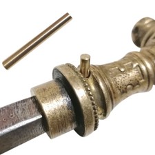 Türdrücker Sicherungsstift Messing antik Türklinke Fensterolive alt 2.5 bis 3 mm