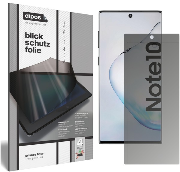 Samsung Galaxy Note 10 Blickschutzfolie Matt Schutzfolie Folie Display Schutz-image