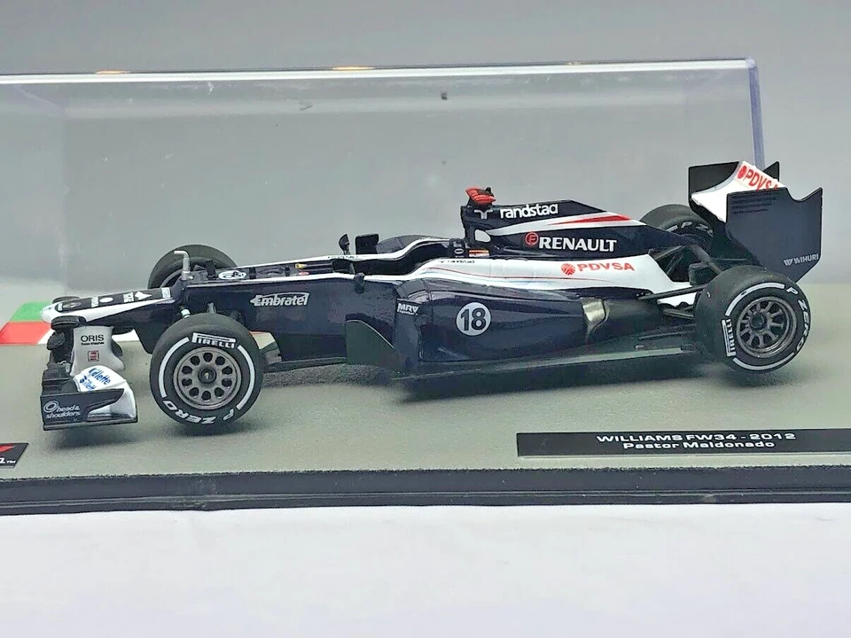 #18 2012 Williams Renault FW34 Pastore Maldonado 1/43 Modellino F1 Auto Ixo - Immagine 3 di 4