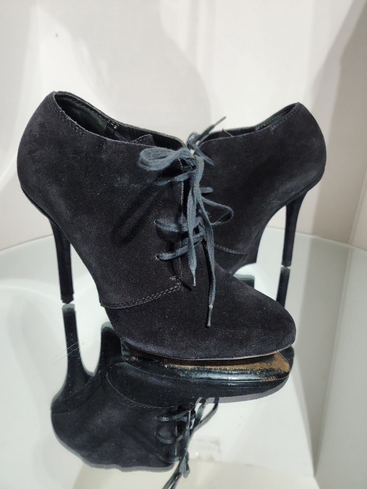 Stivaletti Yves Saint Laurent neri in pelle scamosciata taglia 36