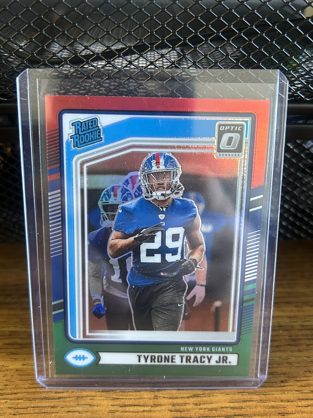 2024 Donruss Optic Tyrone Tracy Jr Rated Rookie Preview Red Green Prizm #364