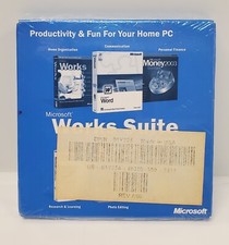 Microsoft Works Suite 2003 Software New SEALED With Product Key.