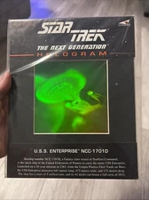 Star Trek The Next Generation 1994 Red Beam Hologram USS Enterprise NCC-1701-D