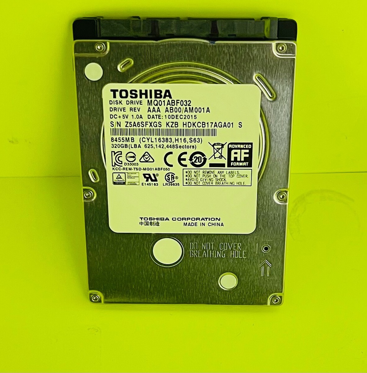 Ricoh Savin Lanier Hard Drive HDD W. Firmware for MP C4504 C6004