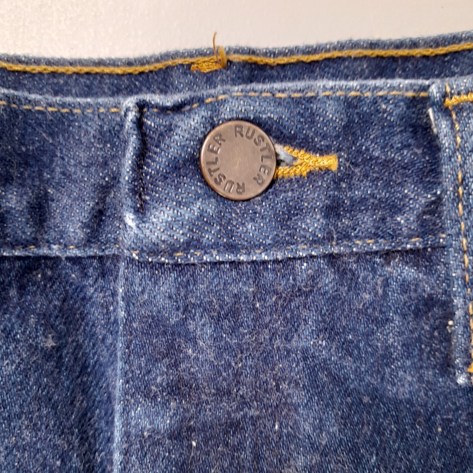 90s-00'S Rustler Black Denim Flare Cut Denim Pants, Made in USA, Men's W36 (approx.), Vintage cotton black type Vintage Second Hand