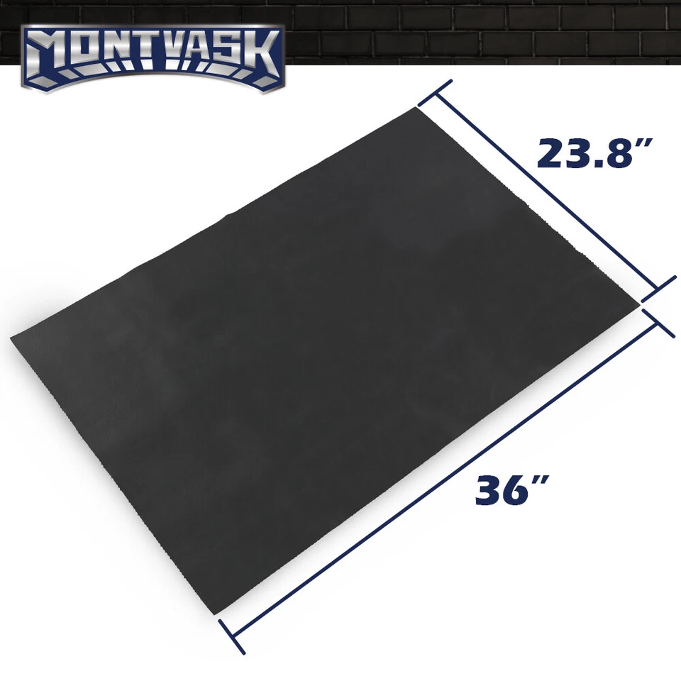 Черный универсальный материал чехла на сиденье мотоцикла квадроцикла скутера - матовый 23,8 дюйма x 36 дюймов - Изображение 3 из 4