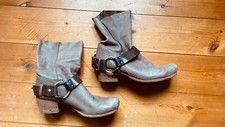 VIC MATIE * Schuhe Stiefel Stiefelette Boots * 38 * Biker * weiches echtes Leder
