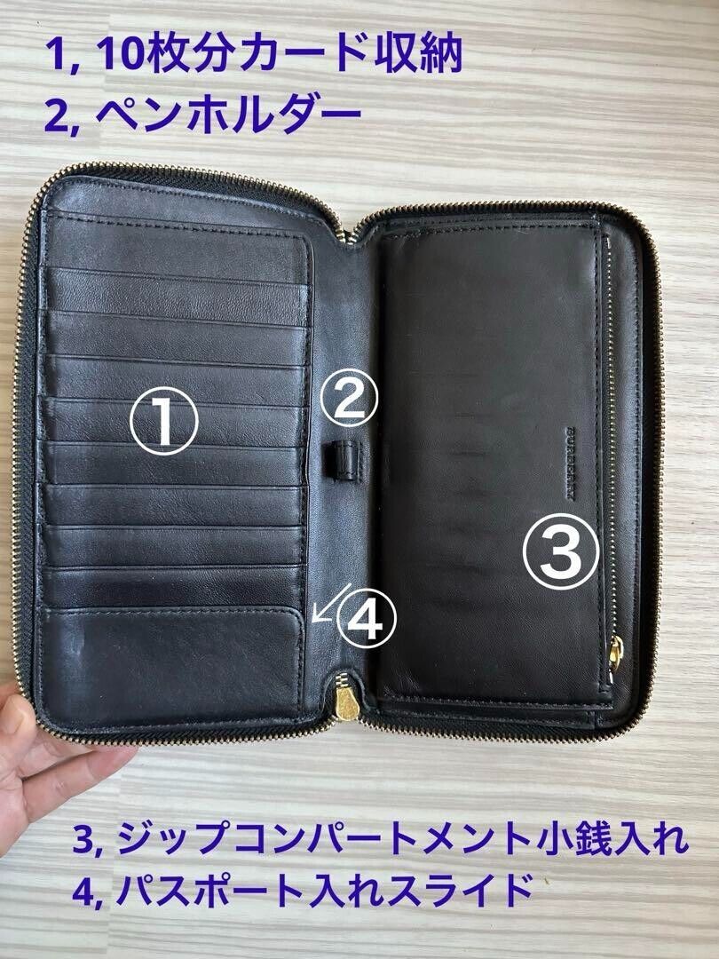 Burberry Zip around Wallet Passport Case Camouflage Men Burberry Zip around Wallet Passport Case Camouflage Men