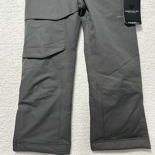 Obermeyer Hydroblock Sport 10,000 MM Teens Boys Gray Snow Pants Sz M (10-12) NWT - Picture 18 of 22