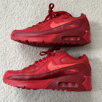 Nike Air Max 90 City Special Chicago ALL RED Sneakers Shoes