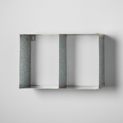Galvanized Metal Wall Shelf Hearth Hand With Magnolia 493240010654 - Galvanized Metal Wall Shelf Galvanized Metal Wall Shelf Hearth Hand With Magnolia 493240010654 - Galvanized Metal Wall Shelf
