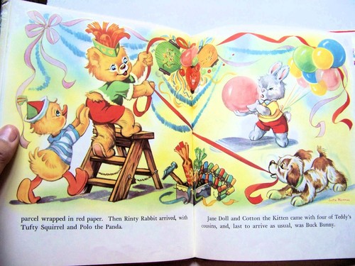 c.1958 U.K. Edition TEDDY BEAR FUN Illustrated By JUSTIN MICHMAN - Picture 6 of 6