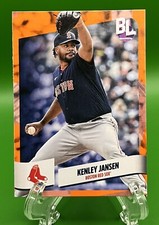 2024 Big League Base Common Electric Orange Foil # 44 Kenley Jansen