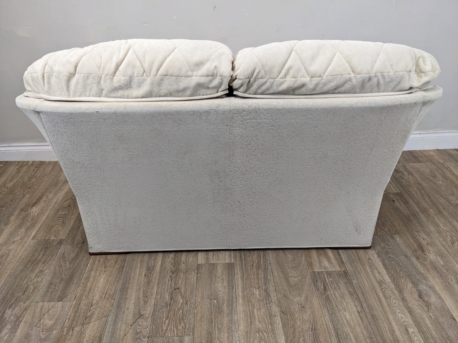 SOFA 3 Seater G Plan Cream Carrera High Back Fabric Zip On Cushions