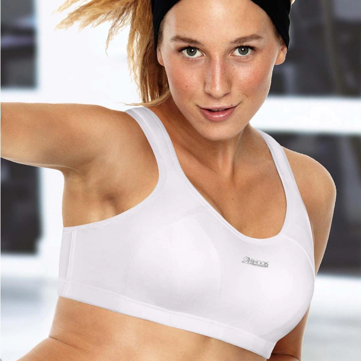 SHOCK ABSORBER ACTIVE MULTI SPORTS BRA WHITE #S4490 SZ UK 30 DD - US 30 DD  / E