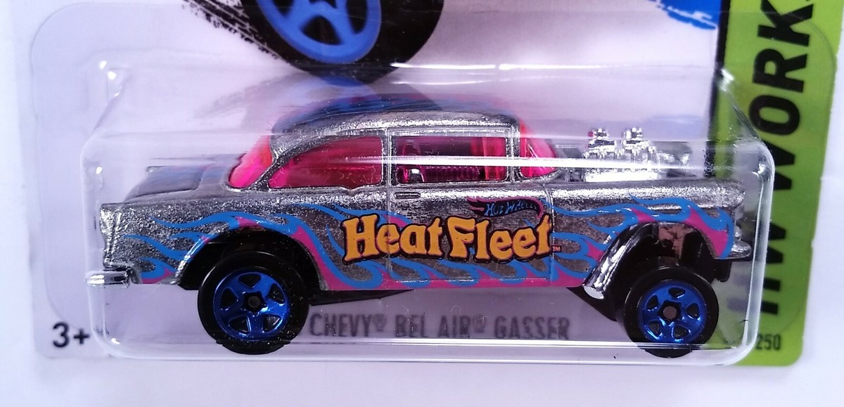 2013 Hot Wheels ZAMAC '55 Chevy Bel Air Gasser HW Workshop