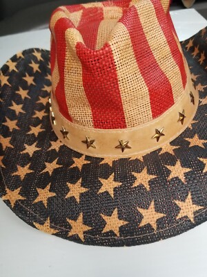 Goldcoast Outdoors Red, Blue & Yellow Cowboy Hat With UV Protection. Amazon.com: Gold Coast Sunwear 100534607 American Flag  main image 2