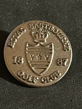 Royal Eastbourne Golf Club 3/4" Metal Stem Golf Marker - Sussex East, England