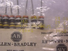 2 Mil-Spec Allen Bradley RCR42G390JS 39 Ohms 2W 5% Carbon Comp Resistors