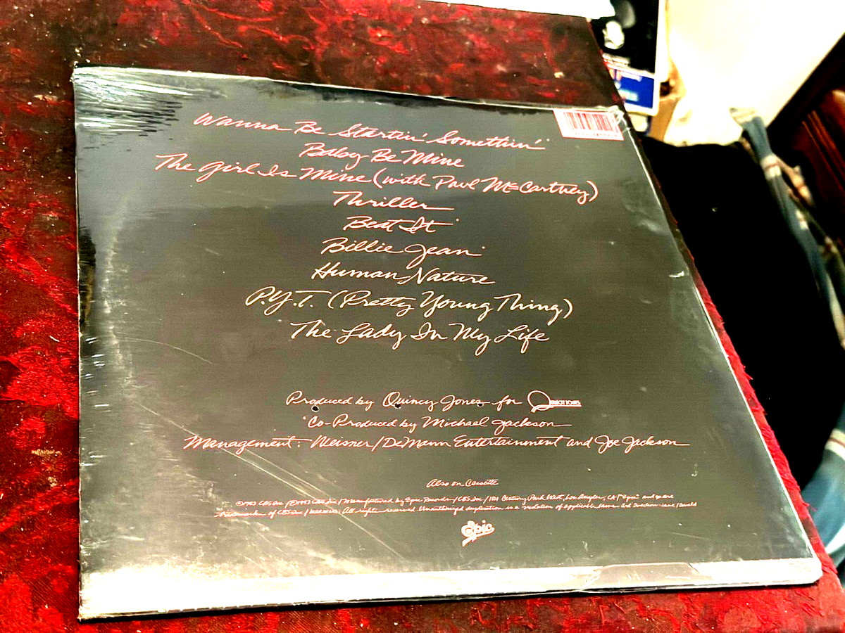 THRILLER - MICHAEL JACKSON - SEALED LP 1982- MINT 2 Nd PRESS- Rare