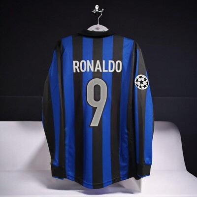 FC INTER DE MILAN 98/99 HOME - JERSEY RETRO - SOCCER - LARGE (USA