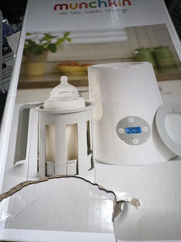 Calentador de biberón digital Munchkin, blanco Foto 3 de 3