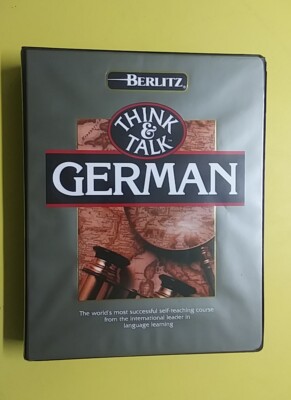 Berlitz - Think & Talk German - Cassette Tapes, Dictionary + Two Program Books