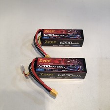 Zeee 3S Lipo Battery 6200mAh 11.1V 120C 2-Pack