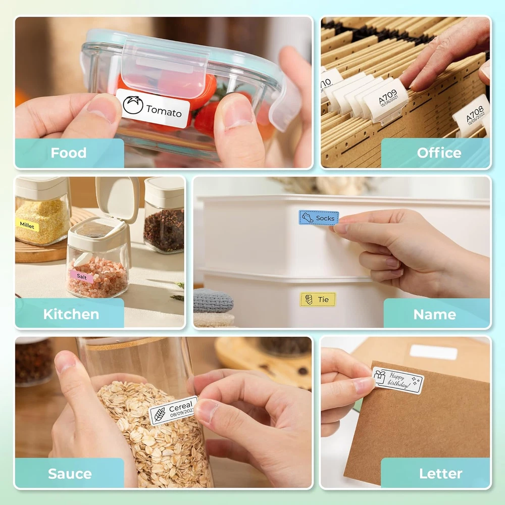 Bluetooth Label Maker P21 with Tape - Wireless Mini Portable Label Printer