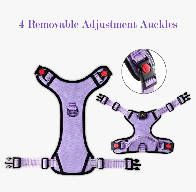 Dog Harness No-Pull Pet Adjustable Control Reflective No-Choke LED Light Vest Dog Harness No-Pull Pet Adjustable Control Reflective No-Choke LED Light Vest