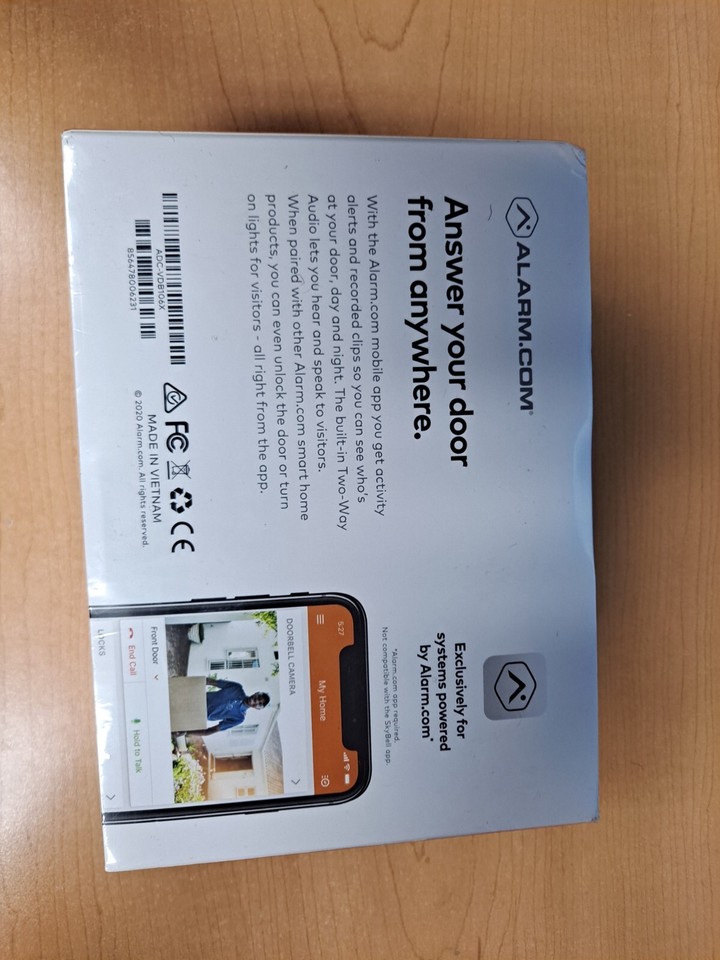 Alarm.com Skybell Slim Line II Doorbell Camera (Bronze) Wifi ADC ...