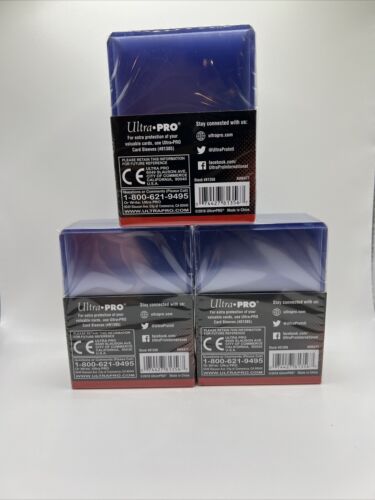 Ultra Pro 3X4 WHITE Rookie 35pt Toploaders 3 Packs of 25 for Standard Cards - Picture 2 of 3