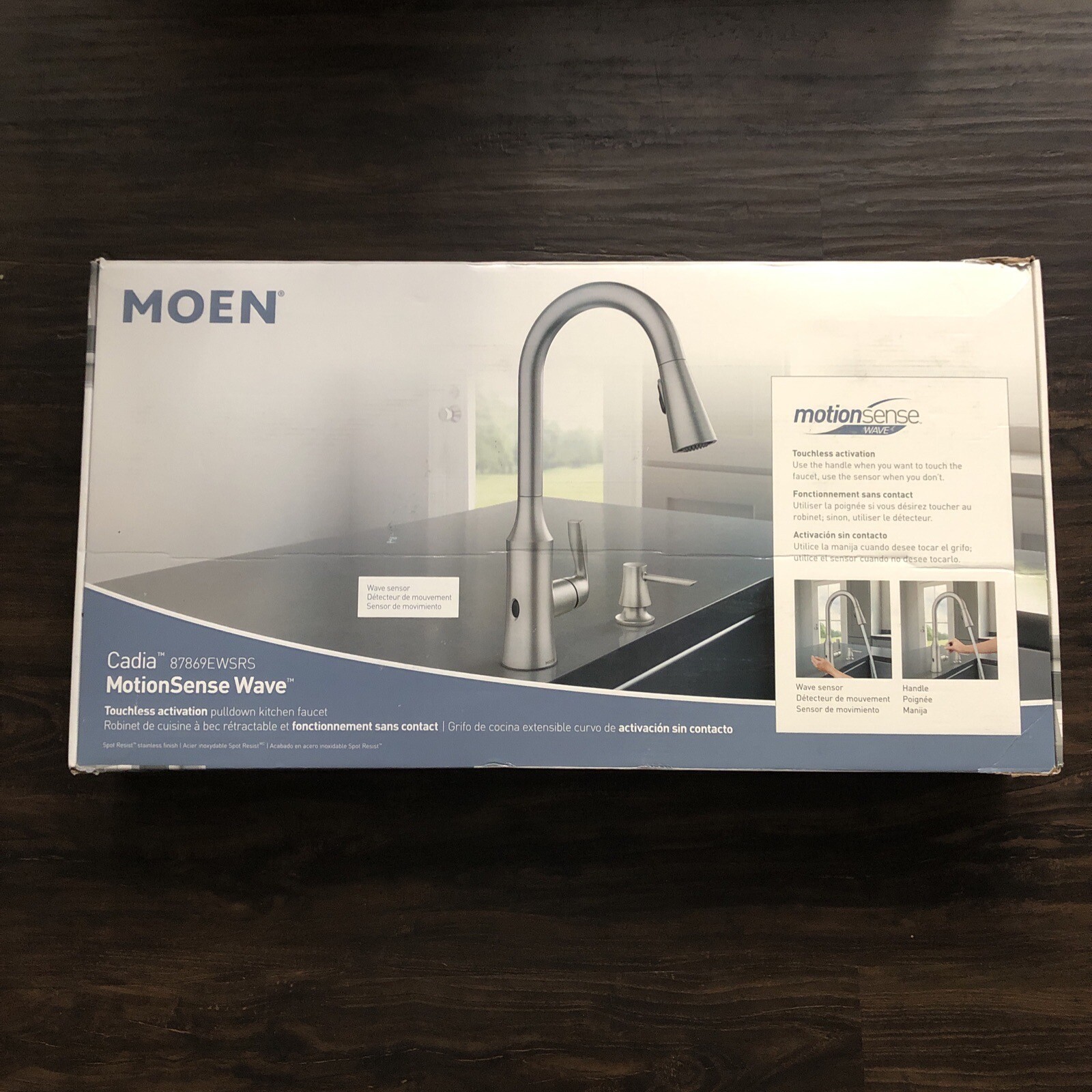 Moen Cadia PowerBoost Pull Down Faucet and "Missing Soap Dispenser