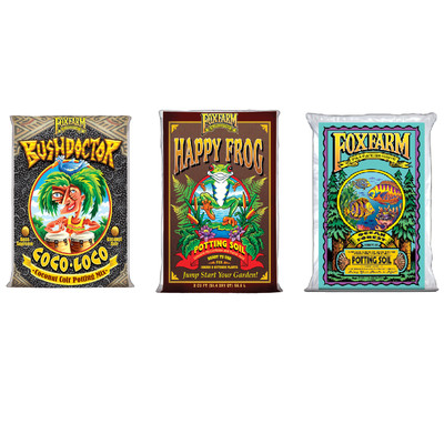 FoxFarm Coco Loco Soil w/ Happy Frog Soil Mix w/ Fox Farm ...