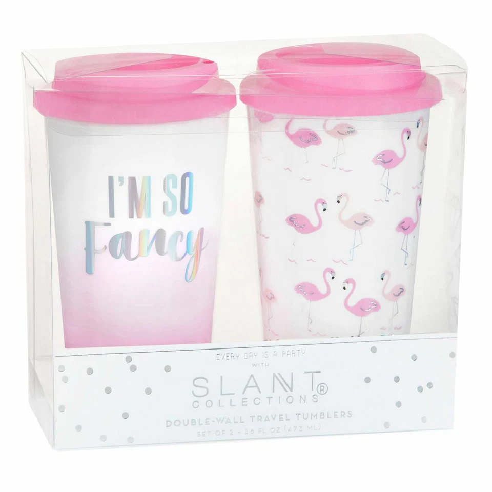 Vasos de viaje Slant Collections So Haute 2pk - Soy tan elegante Foto 2 de 2