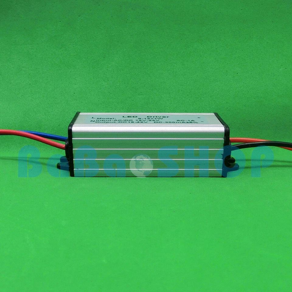 Waterproof AC/DC LED Driver 8~12x1W Power 12V~24V for Lamp Light Bulb 9W 10W 12W - Image 3 of 3