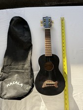 Ukulele Malala Brand Perfect for Beginners Black Laquer Body with Case
