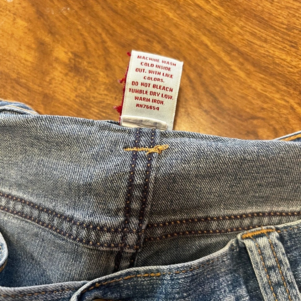 Pantalones cortos de tiro bajo Abercrombie and Fitch Y2K para mujer talla 8 Denim Micro Foto 3 de 4