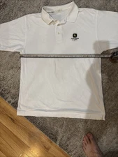 Cutter & Buck S.S. Polo 100% Pima Cotton Sz Large, John Deere Classic Logo 🚜 🦌