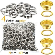 &Ouml;sen in DIN 7332, &Oslash; 8mm bis 40mm, Messing, Stahl oder Edelstahl, Planen, Banner