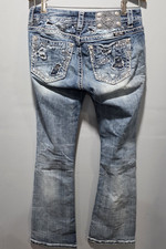 Miss Me Jeans Size 27 Mid Rise Easy Boot Blue Denim Womens