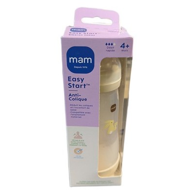 MAM - Easy Start Anti-Colic Flasche 4+ Monate, schneller Durchfluss (320 ml), Sa