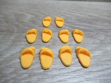 Playmobil Zubeh&ouml;r | 5x gelbe paar Schuhe | Sandalen f&uuml;r Figuren
